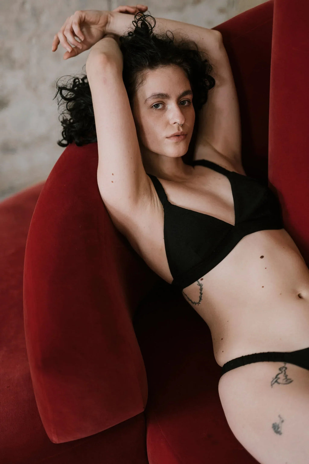 Merino Wool Bra – Black | Natural Wireless Support