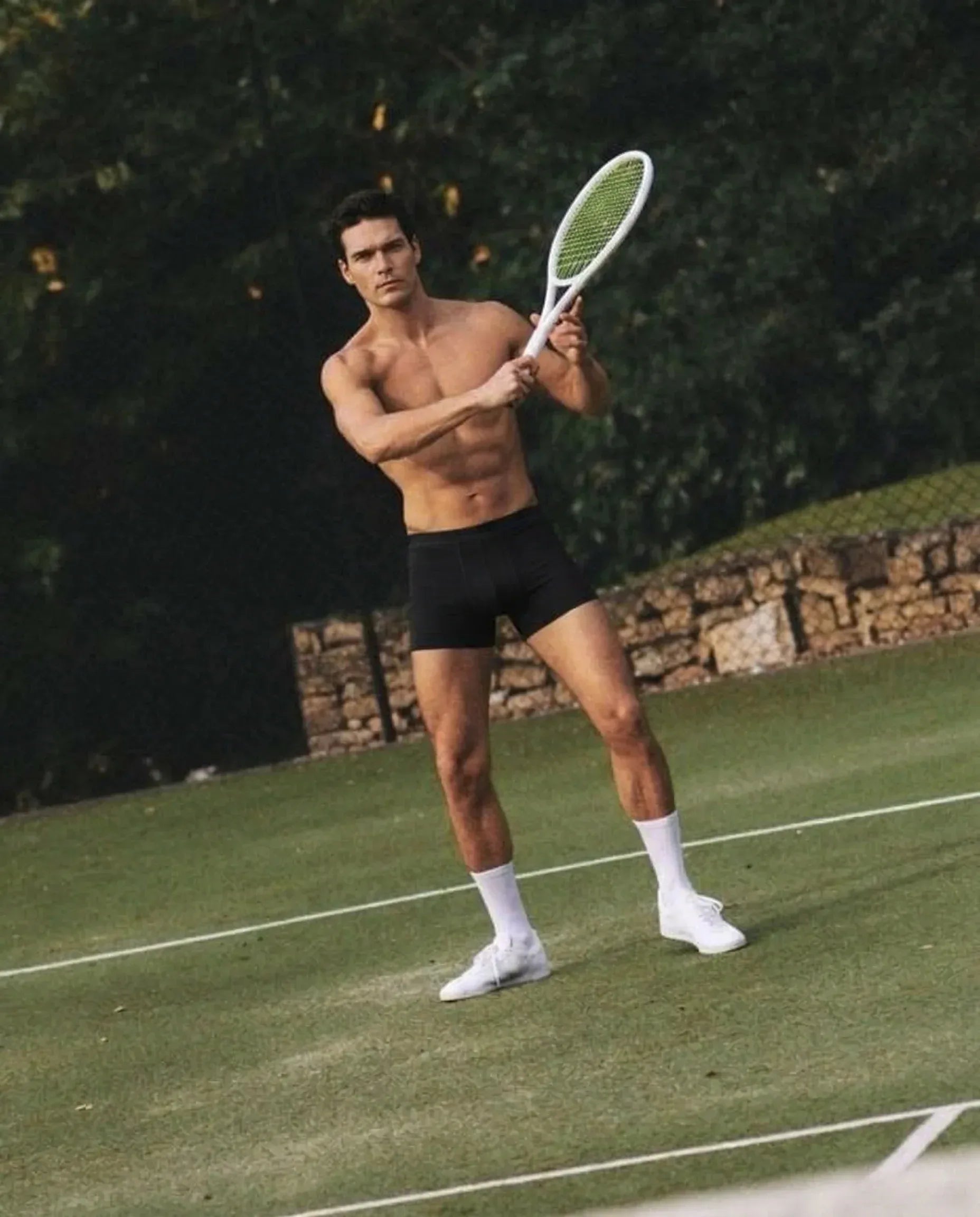 Men's Seaweed Tencel Boxer Briefs (Trunks) – Black