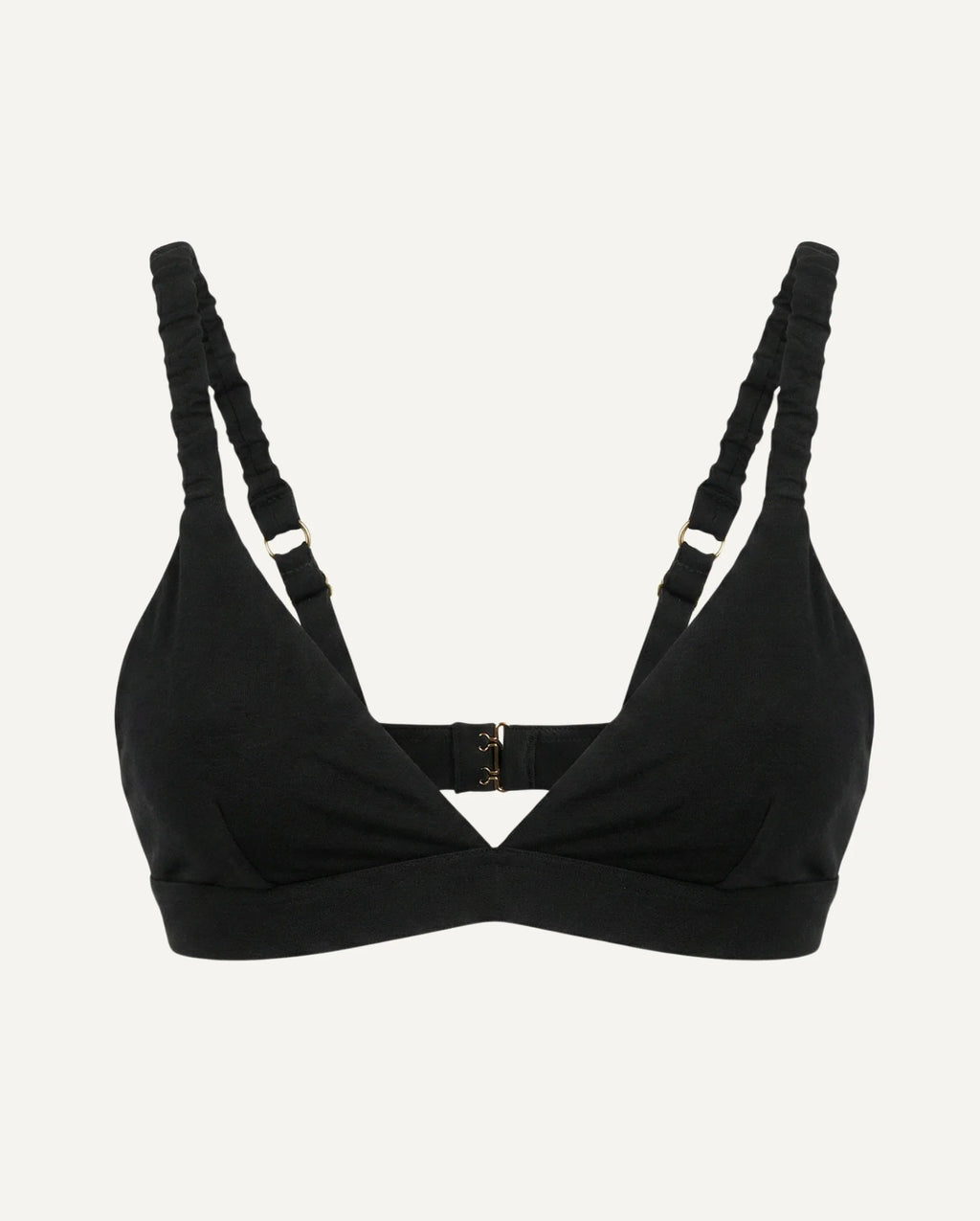 Merino Wool Bra – Black | Natural Wireless Support