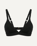 Merino Wool Bra – Black | Natural Wireless Support