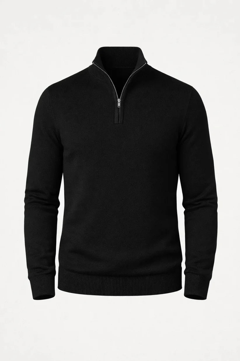 Essential Half-Zip Knit Sweater