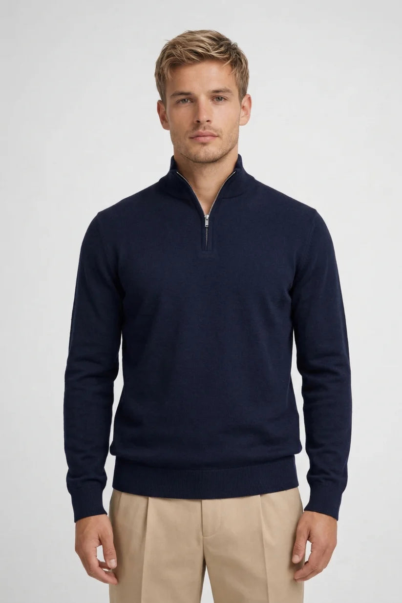Essential Half-Zip Knit Sweater